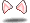 Small White Kitty Ears