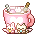 热可可茶杯椅