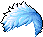Blue Hipster Wave Hair
