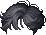 黑色混染柔和珠光发型