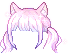 紫色贪心猫猫双马尾
