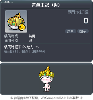 黄色王冠 Tooltip