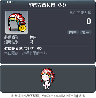 印第安酋长帽 Tooltip