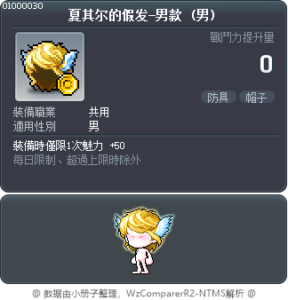 夏其尔的假发-男款 Tooltip