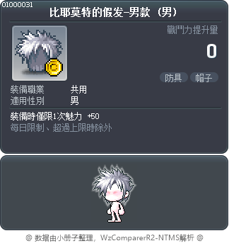 比耶莫特的假发-男款 Tooltip