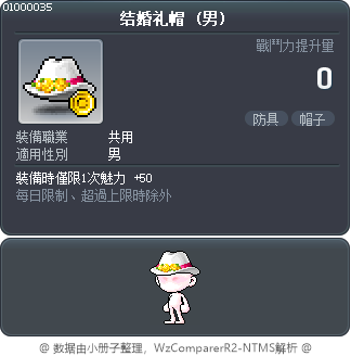 结婚礼帽 Tooltip