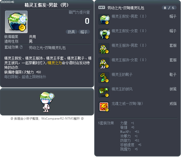 精灵王假发-男款 Tooltip