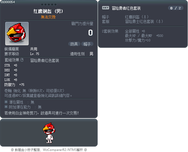 红鹰钢盔 Tooltip
