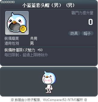 小蓝蓝套头帽（男） Tooltip