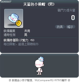 天蓝色小熊帽 Tooltip