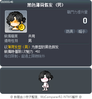 黑色薄荷假发 Tooltip