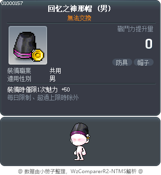 回忆之神那帽 Tooltip