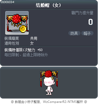 结婚帽 Tooltip