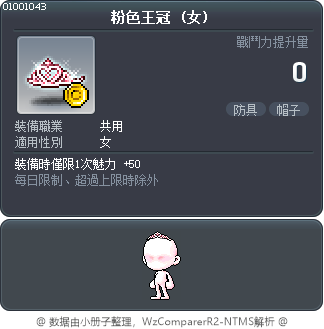 粉色王冠 Tooltip