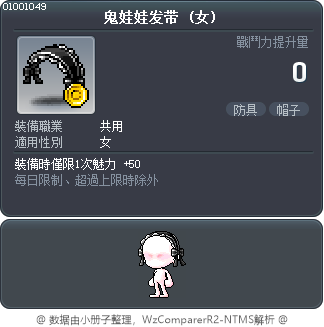 鬼娃娃发带 Tooltip