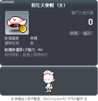 粉红天使帽 Tooltip