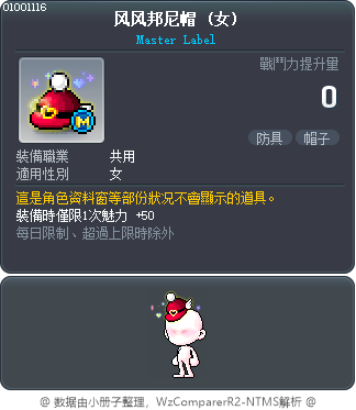 风风邦尼帽 Tooltip