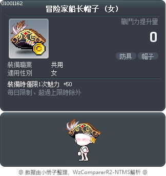 冒险家船长帽子 Tooltip