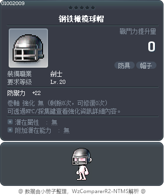 钢铁橄榄球帽 Tooltip