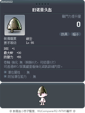 旧诺曼头盔 Tooltip
