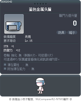 藍色金屬頭箍 Tooltip