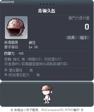 青铜头盔 Tooltip
