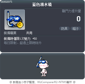 蓝色潜水镜 Tooltip