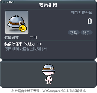 蓝色礼帽 Tooltip