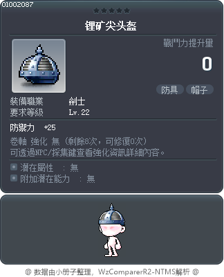 锂矿尖头盔 Tooltip