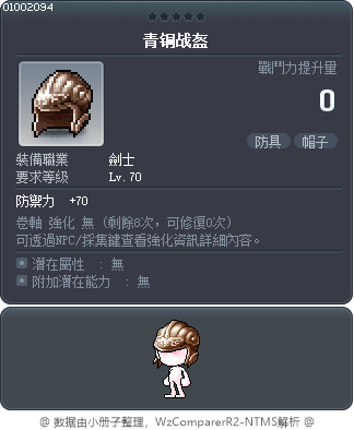 青铜战盔 Tooltip
