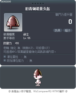 旧青铜诺曼头盔 Tooltip