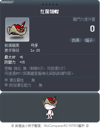 红箭翎帽 Tooltip