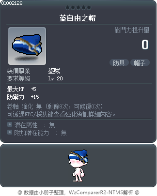 蓝自由之帽 Tooltip