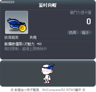 蓝时尚帽 Tooltip