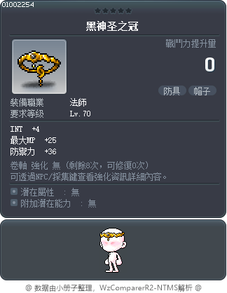 黑神圣之冠 Tooltip
