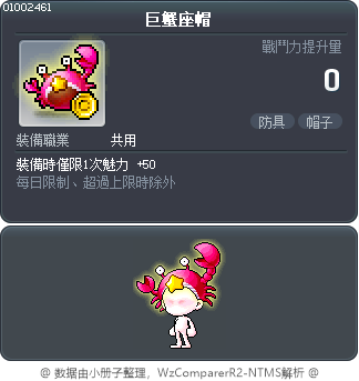巨蟹座帽 Tooltip