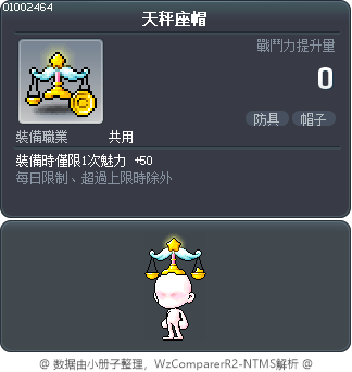 天秤座帽 Tooltip