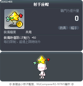 射手座帽 Tooltip