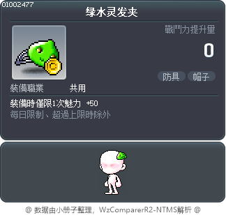 绿水灵发夹 Tooltip