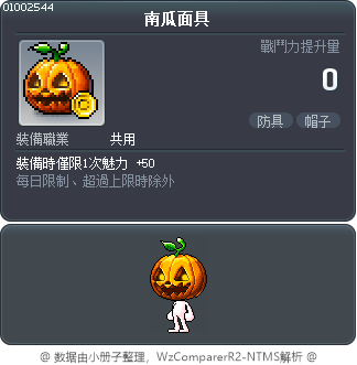 南瓜面具 Tooltip