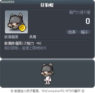 豺狼帽 Tooltip