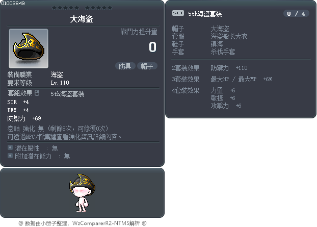 大海盗 Tooltip