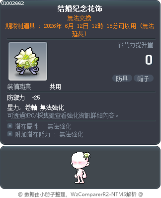 结婚纪念花饰 Tooltip