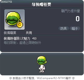 绿独嘴怪婴 Tooltip
