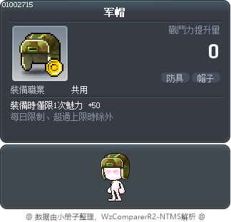 军帽 Tooltip