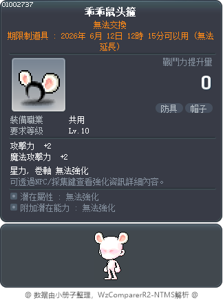 乖乖鼠头箍 Tooltip