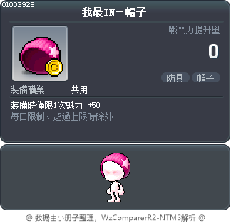 我最IN－帽子 Tooltip