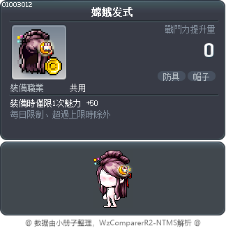 嫦娥发式 Tooltip