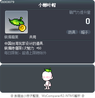 小嫩叶帽 Tooltip