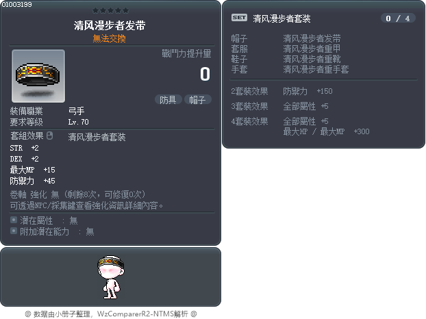 清风漫步者发带 Tooltip